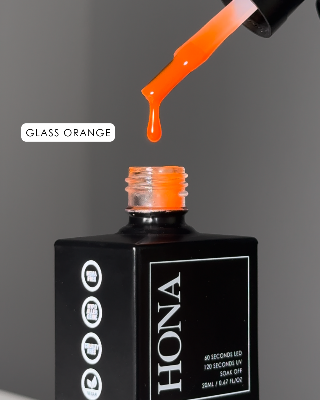 Gel Polish - Glass Orange