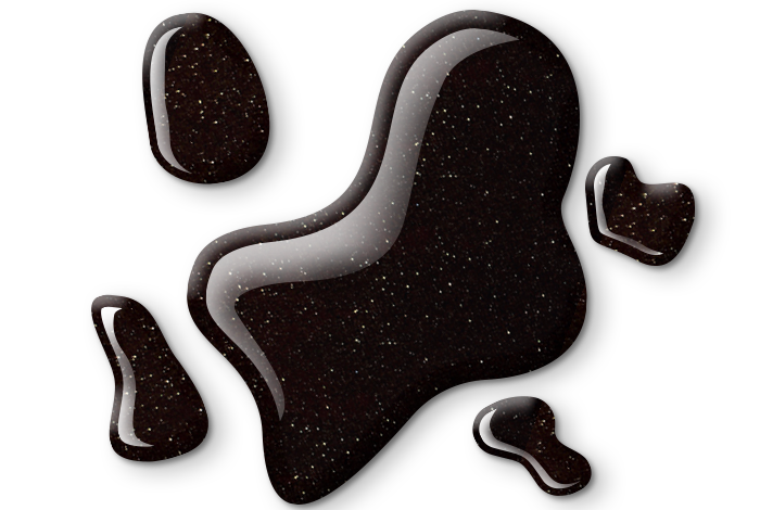 Obsidian Glitter Gel Polish HEMA Free Blob