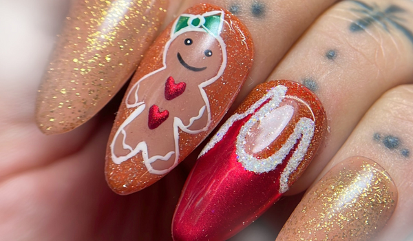 Gingerbread Nails