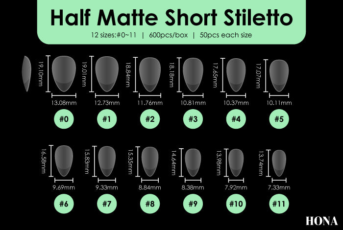 Stiletto Full Cover Extension Tips