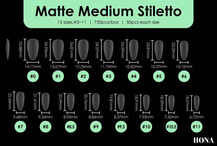 Stiletto Full Cover Extension Tips