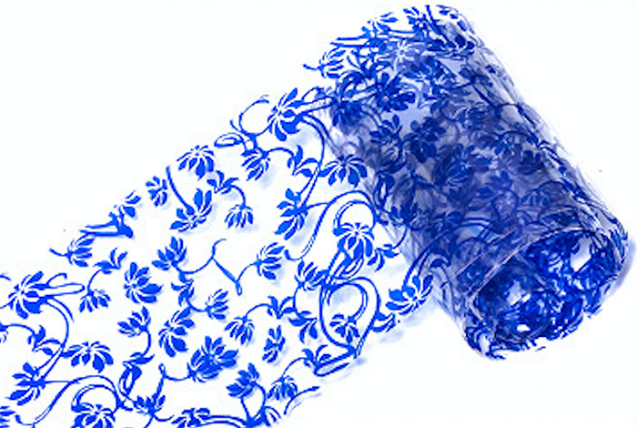 15 - Blue Flowers Foil