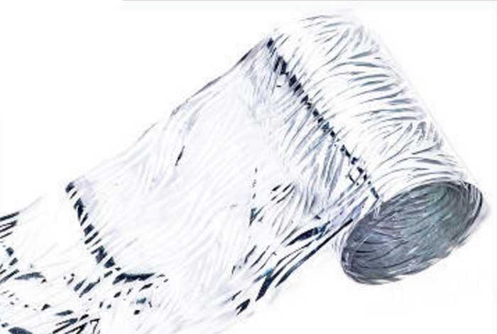 84 - Metallic Silver Zebra Foil