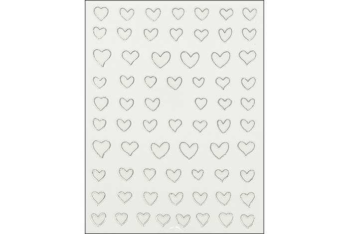31 - Heart Outline Stickers