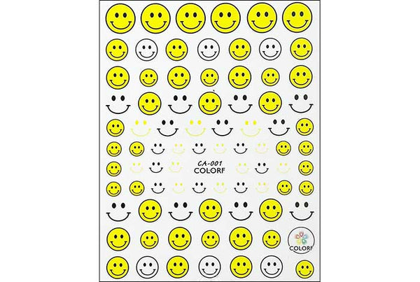 Smiley Face Nail Stickers, FREE Delivery